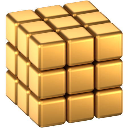 Forme abstraite de cube  3D Icon