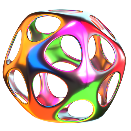 Formes holographiques cubiques  3D Icon