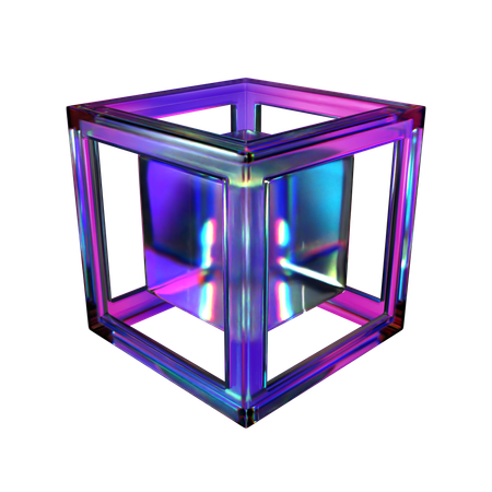 Cube Frame  3D Icon
