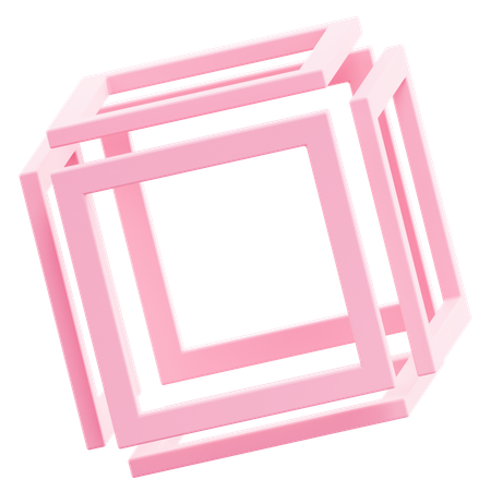 Cube frame  3D Icon