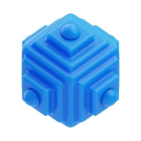 Cube Géométrique  3D Icon