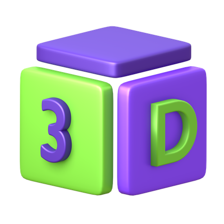 Cube géométrique 3D  3D Icon