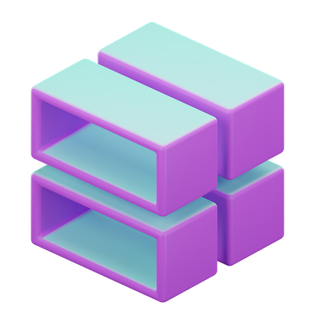 Cube Géométrique  3D Icon