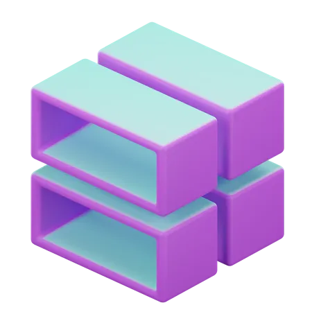 Cube Géométrique  3D Icon