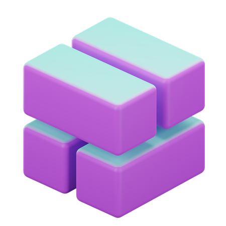 Cube Géométrique  3D Icon