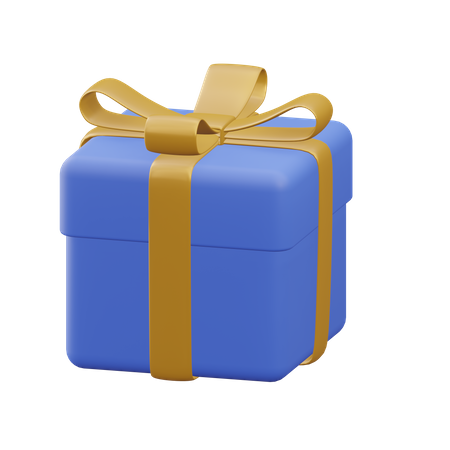 Cube Gift Box  3D Icon