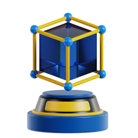 Cube Hologram  3D Icon