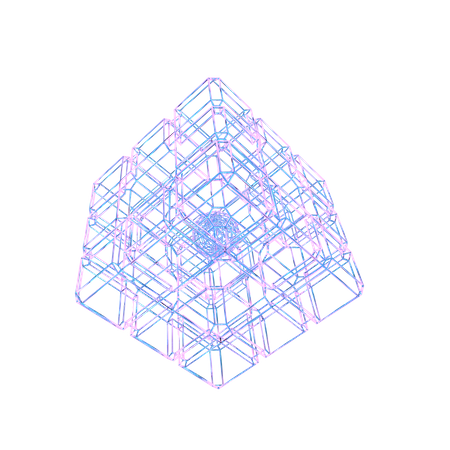 Cube cube holographique  3D Icon