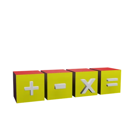 Cube mathematics  3D Icon