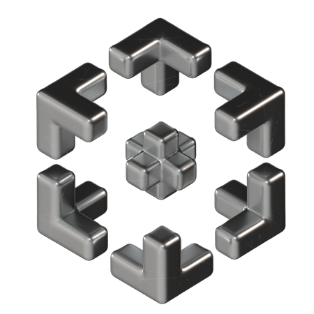 Cube Metal  3D Icon