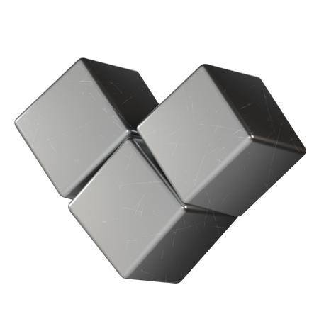 Cube Metal  3D Icon