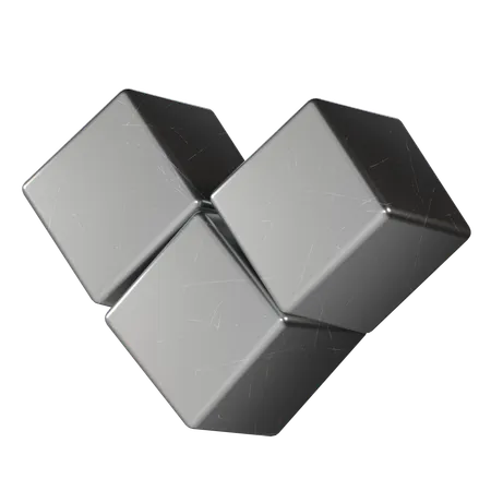 Cube Metal  3D Icon