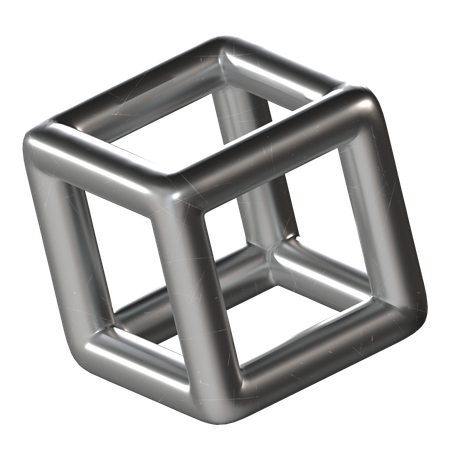 Cube Metal  3D Icon