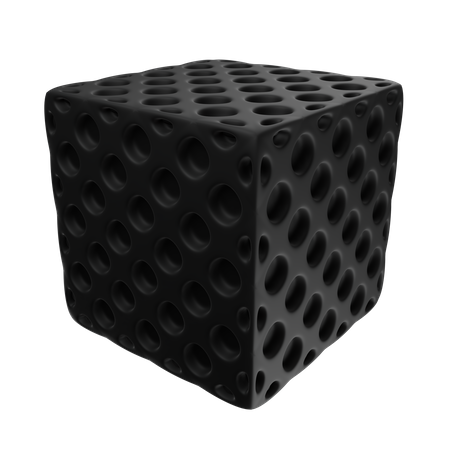 Cube noir  3D Icon