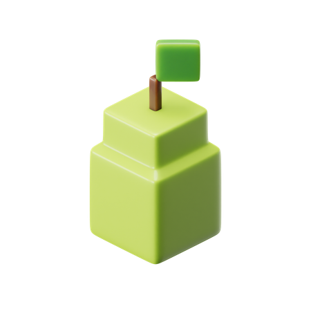 Cube Pear  3D Icon