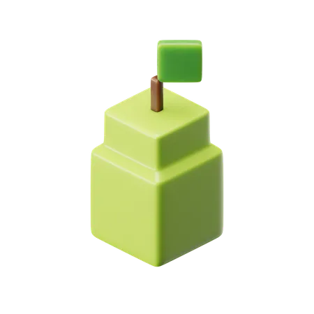 Cube Pear  3D Icon