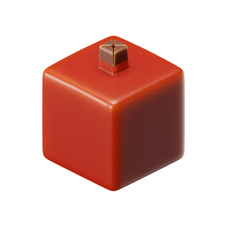 Cube Pomegranate  3D Icon