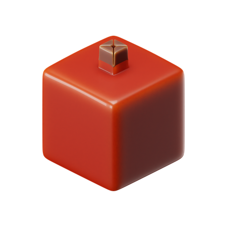 Cube Pomegranate  3D Icon