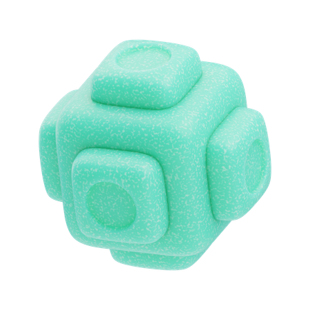 Cube rembourré  3D Icon