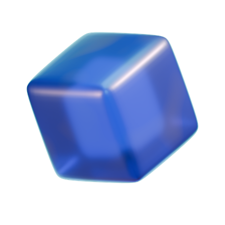 Cube Rounded  3D Icon