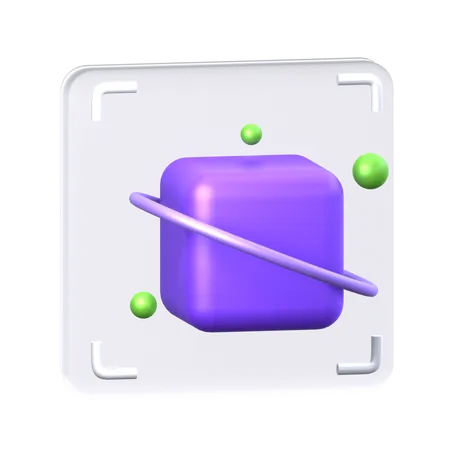 Cube Scan 3 D Icon 3D Icon
