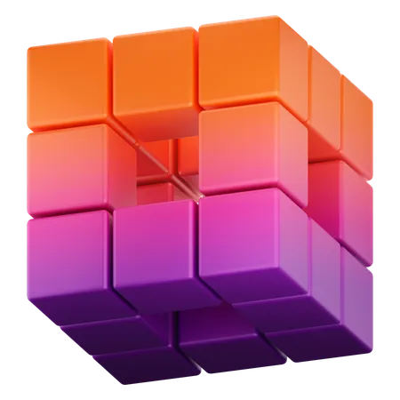 Cube Shape  3D Icon