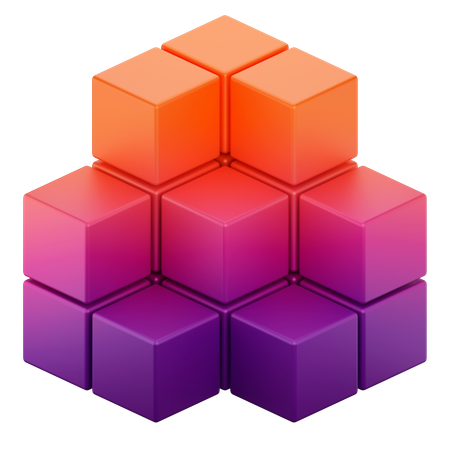 Cube Shape  3D Icon