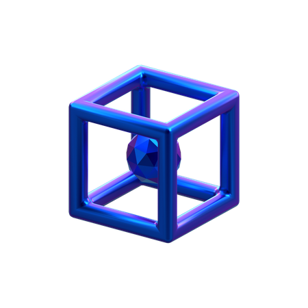 Cube Shape  3D Icon