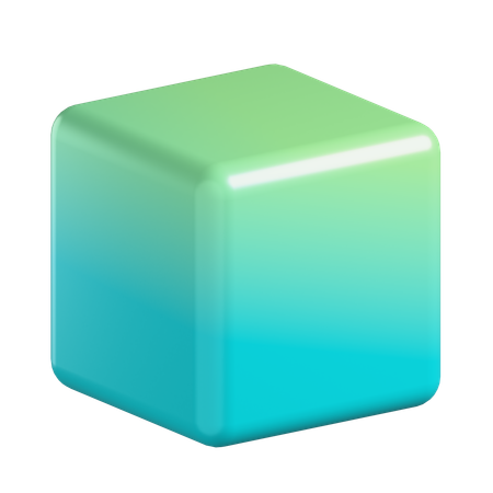 Cube Shape  3D Icon