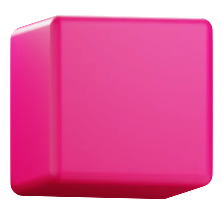 3 D Cube Shape Illustration 3D Icon