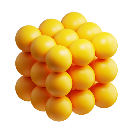 Cube Spheres Abstract  3D Icon
