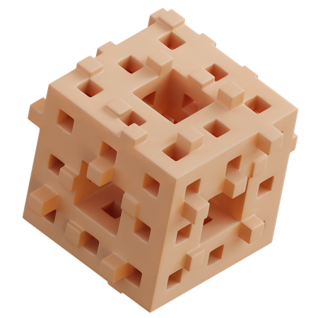 Cube sponge  3D Icon