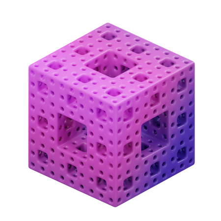 Cube Sponge 3D Icon