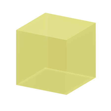 Cube Transparent Shape  3D Icon