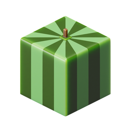 Cube Watermelon  3D Icon