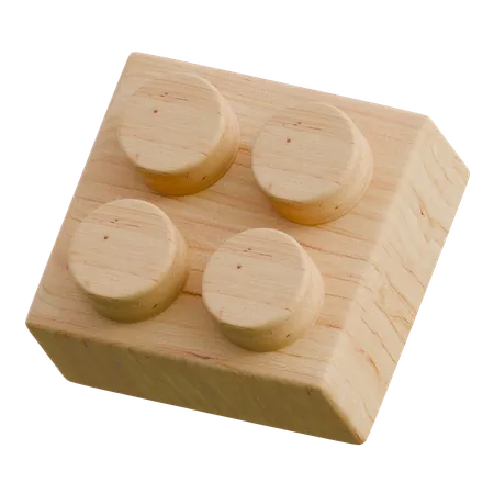 Cube with four button  3D Icon