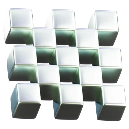 Cubes Abstract Shape  3D Icon