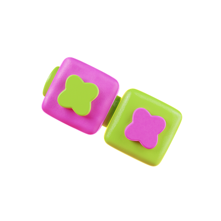 Cubes Abstract Shape  3D Icon