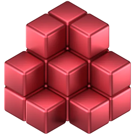 Cubes Abstract Shape  3D Icon