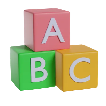 Cubes de l'alphabet  3D Icon