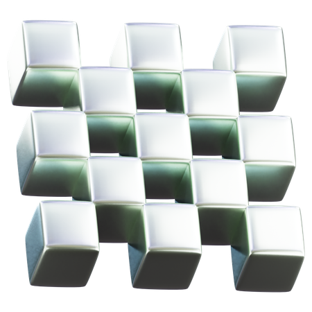 Forme abstraite de cubes  3D Icon