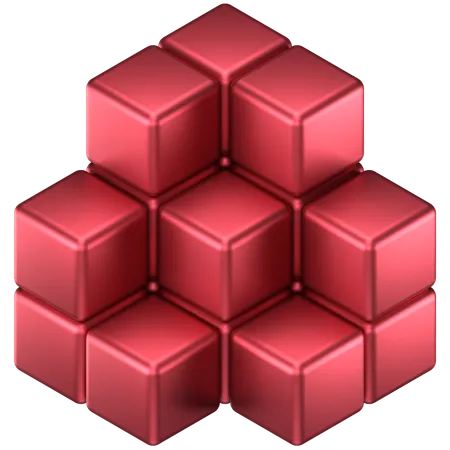 Forme abstraite de cubes  3D Icon