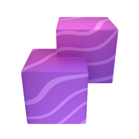 Cubes fusionnés  3D Icon