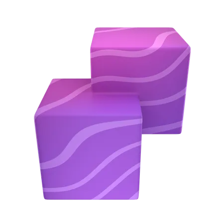 Cubes fusionnés  3D Icon