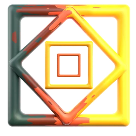 Cubes Geometric Shape  3D Icon