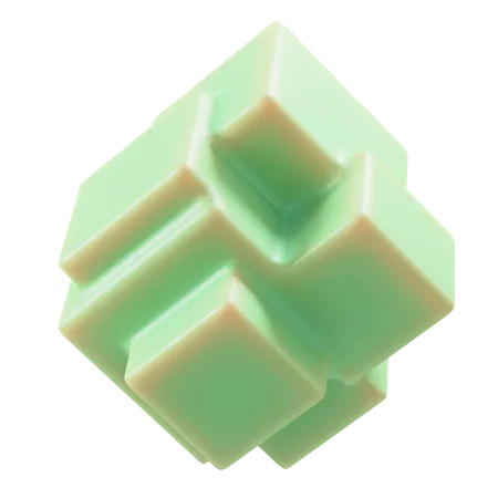 Cubes Shape  3D Icon