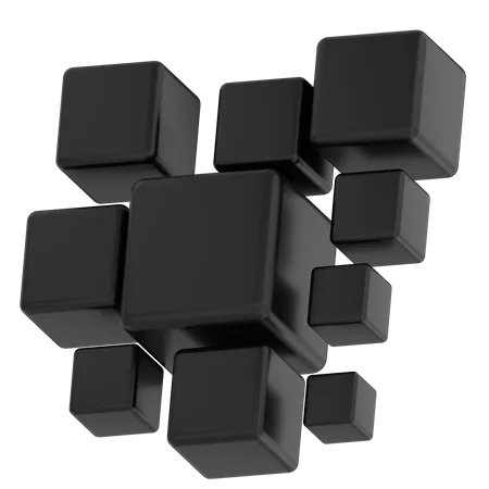 Cubes Shape  3D Icon