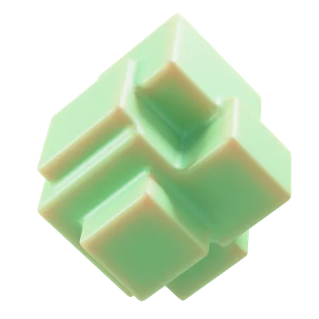Cubes Shape 3D Icon