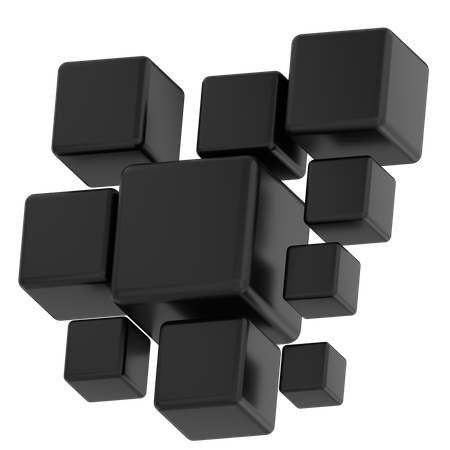 Cubes Shape  3D Icon