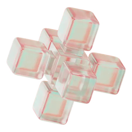Étoile cubique  3D Icon